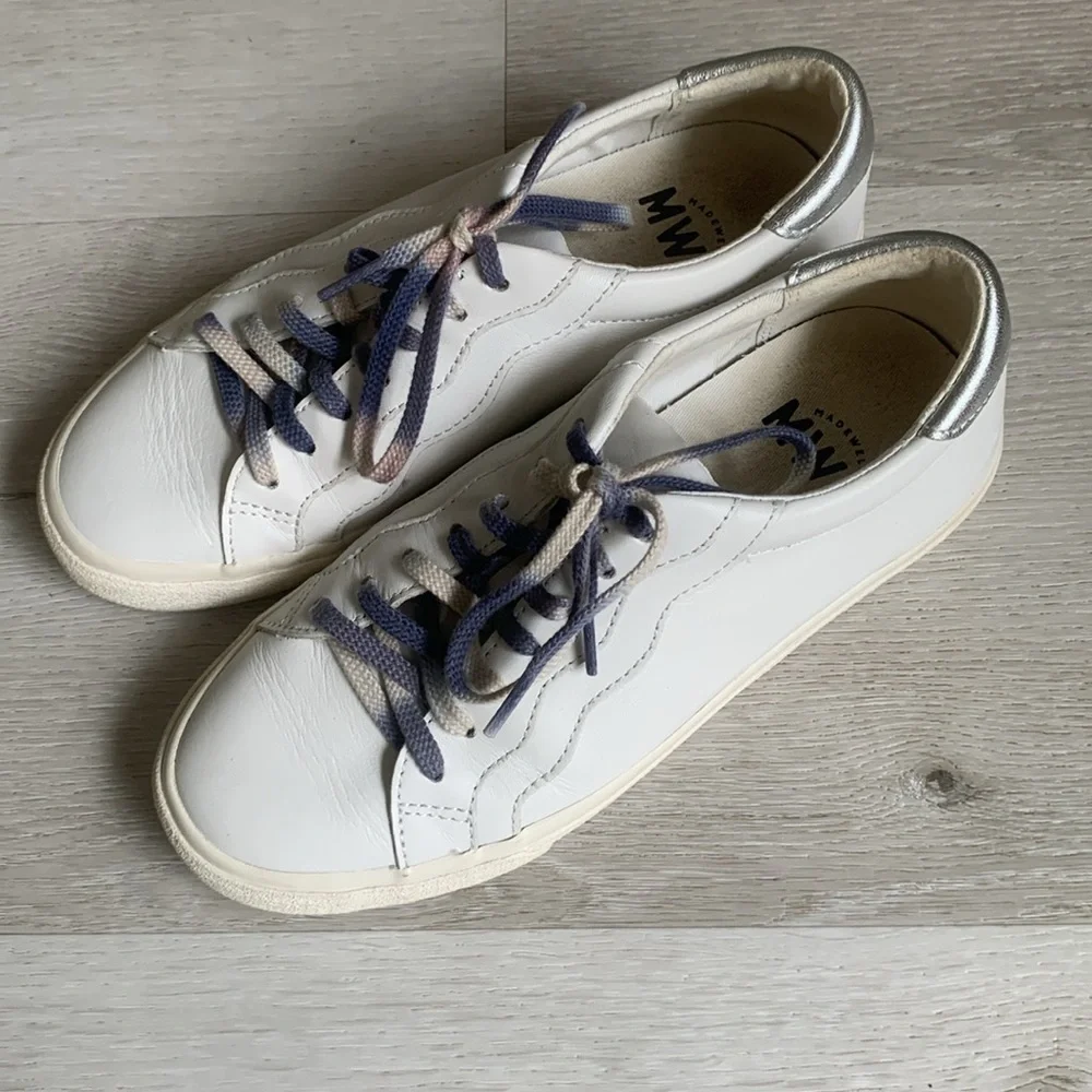 MADEWELL unisex Sidewalk Low-Top Sneakers in‎ Leather Wave Edition